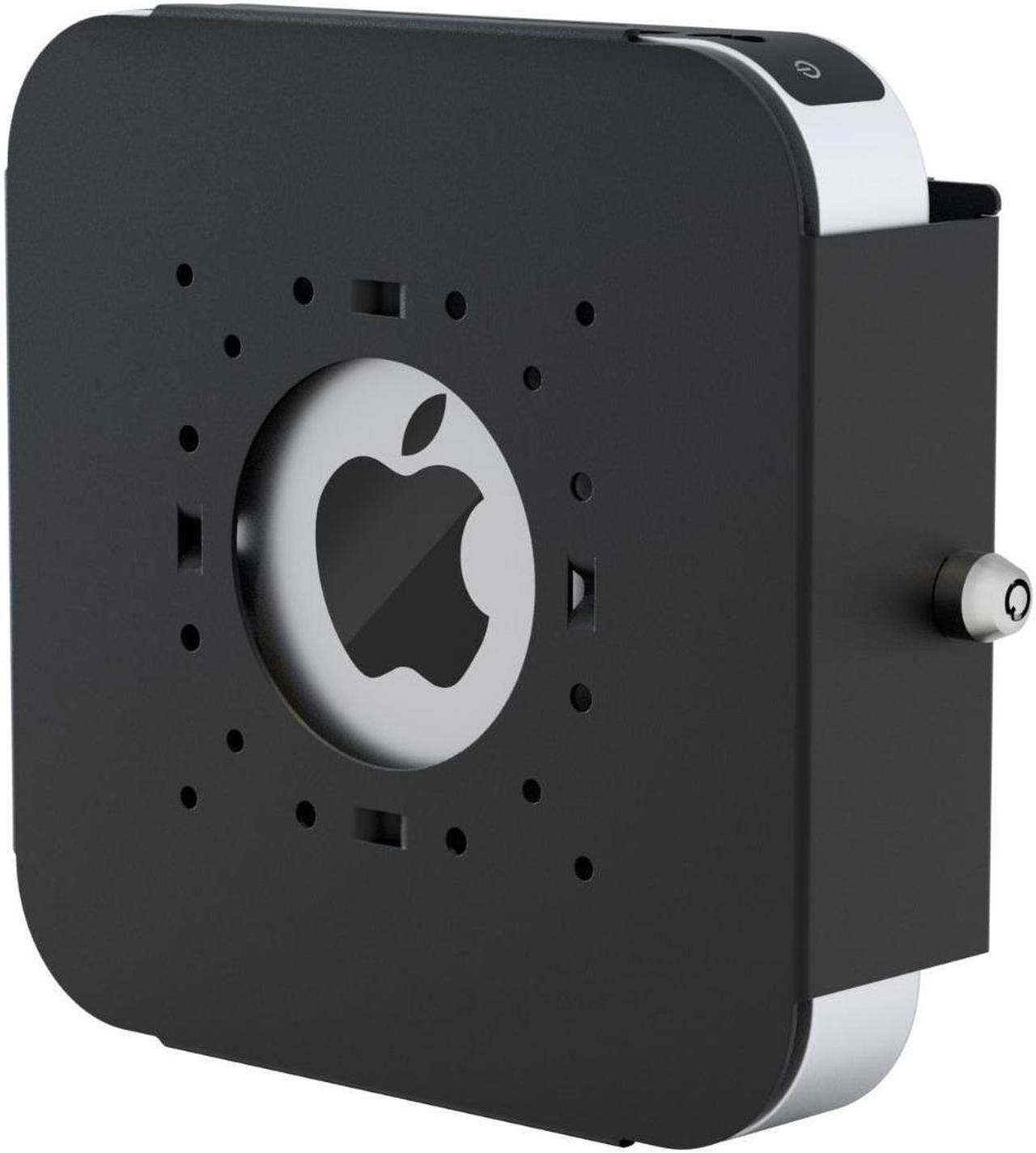 Main image of RackSolutions 100-D Fixed Wall Mount for Apple Mac Mini (Dual VESA)  Secure Wall Enclosure with Barrel Lock, Compatible with 2010-2023 Mac Minis, 16 GA Steel