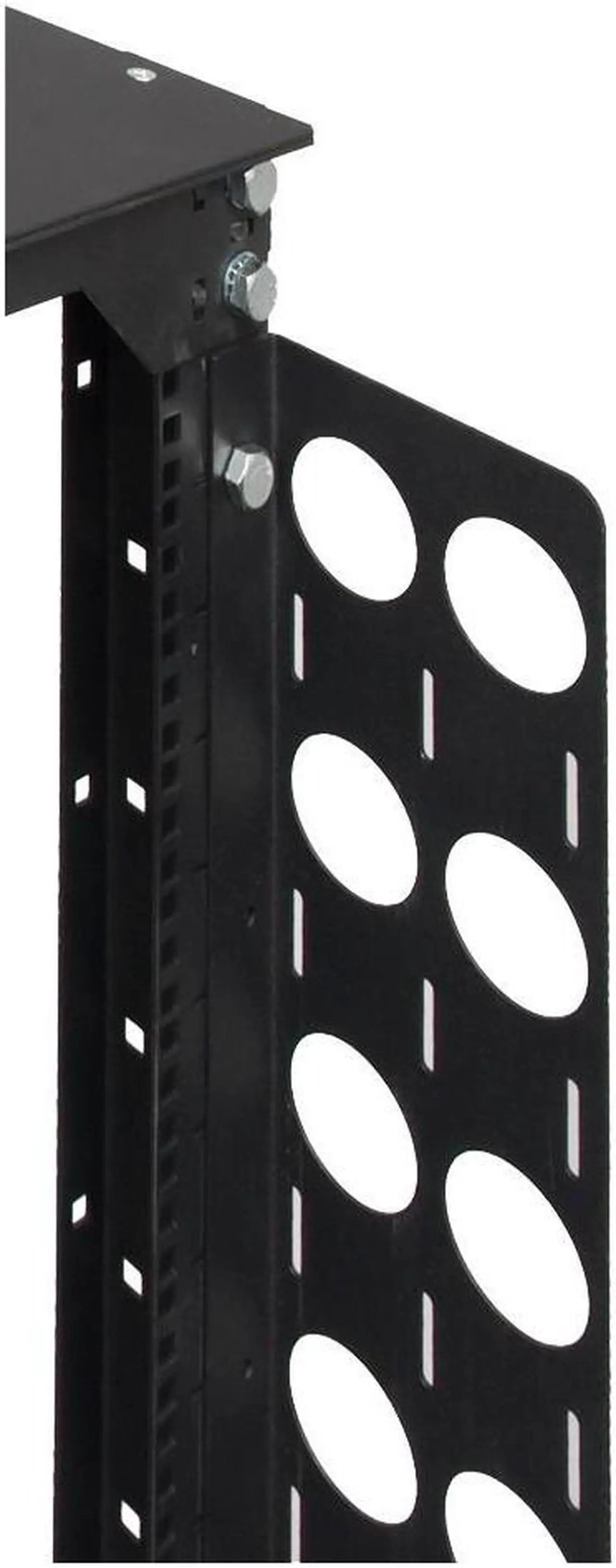 Main image of RackSolutions 36U Vertical Cable Bar (5in) for Open Frame Rack Model 111 - Cable Management with Passthrough Holes, Tie-Down Points, Compatible with Rack 111