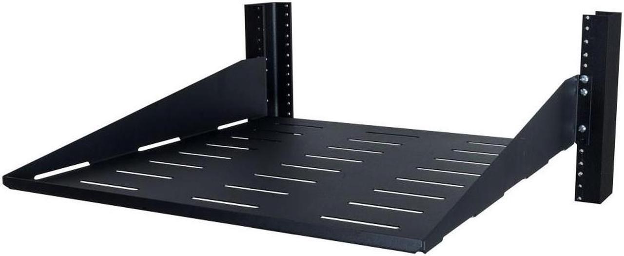 Alt view image 4 of 4 - RackSolutions 2U 2Post Vented Cantilever Shelf 18in Depth  Efficient Storage and Cooling