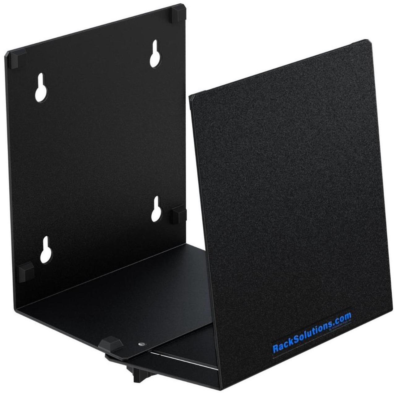 Main image of RackSolutions Universal PC Wall Mount Clamp (4.00in to 8.00in) - Adjustable Width, 40 lbs Capacity, Includes Mounting Hardware