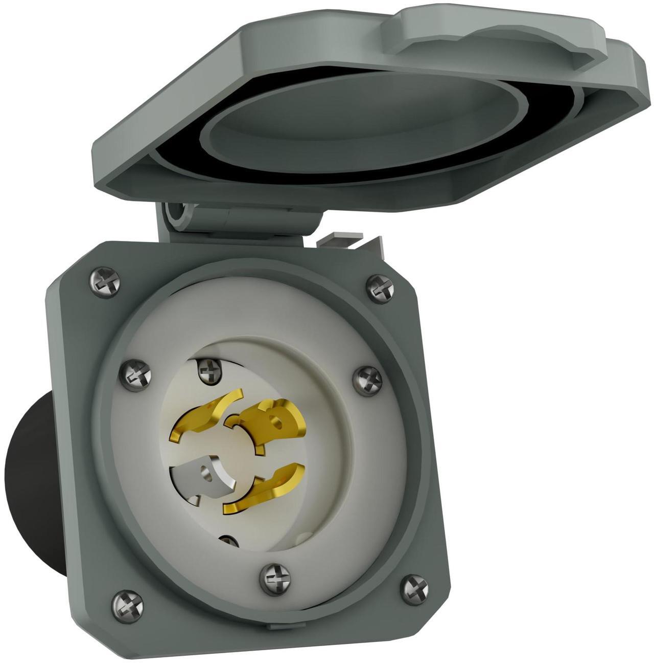 Alt view image 2 of 7 - Nature's Generator 125V/250V 30A Power Inlet Box L14-30P