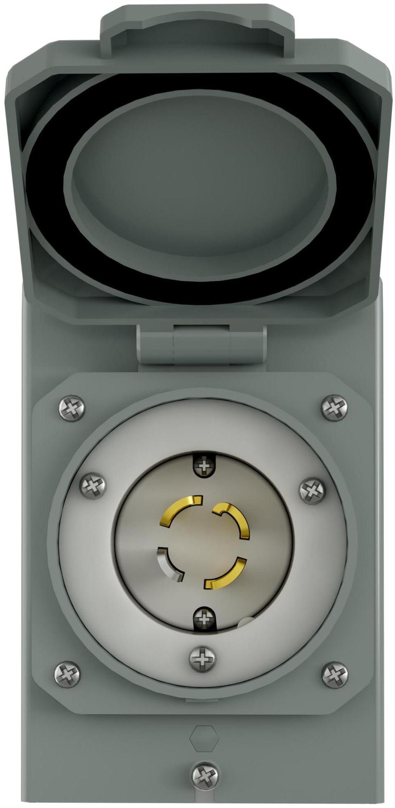 Alt view image 4 of 7 - Nature's Generator 125V/250V 30A Power Inlet Box L14-30P