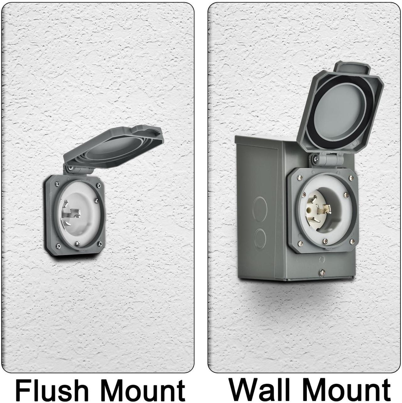 Alt view image 3 of 7 - Nature's Generator 125V/250V 50A Power Inlet Box CS6375