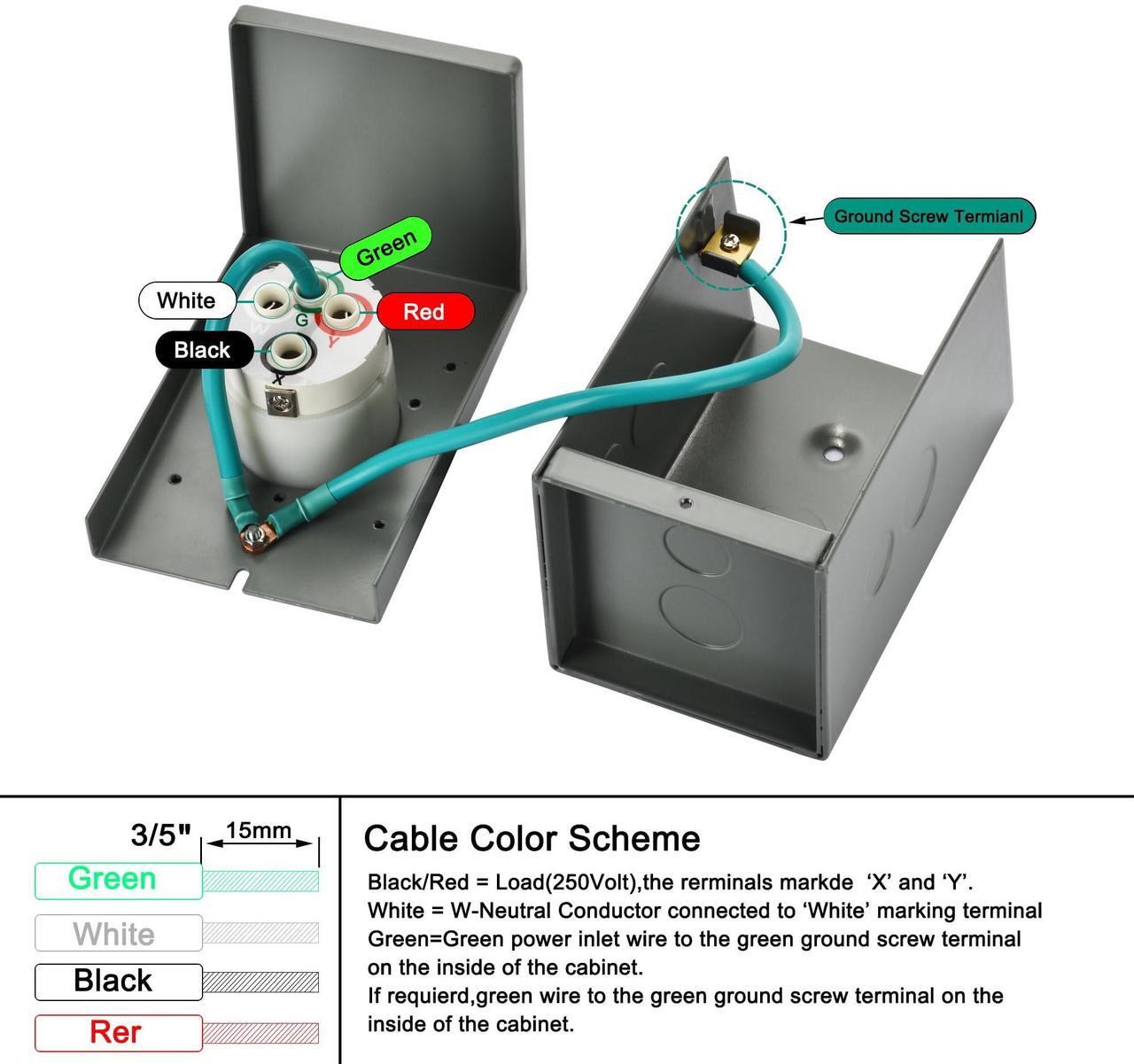 Alt view image 6 of 7 - Nature's Generator 125V/250V 50A Power Inlet Box CS6375