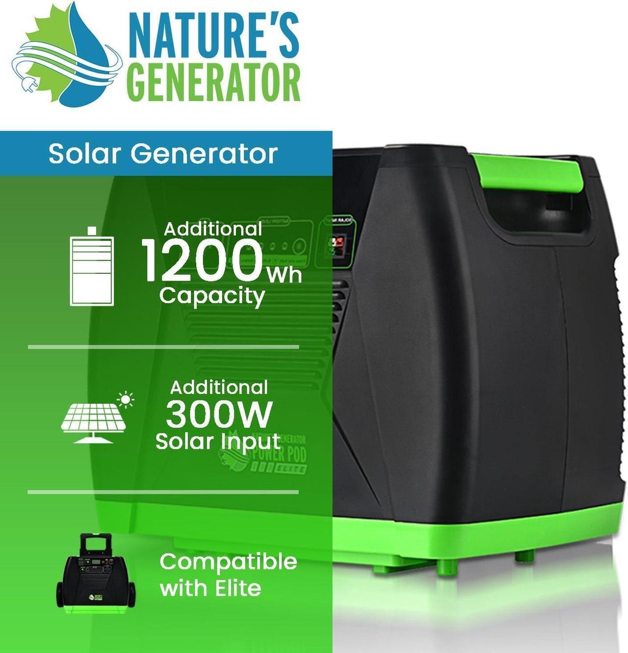 Alt view image 2 of 5 - NATURE'S GENERATOR 3600W Solar & Wind Generator Power Pod