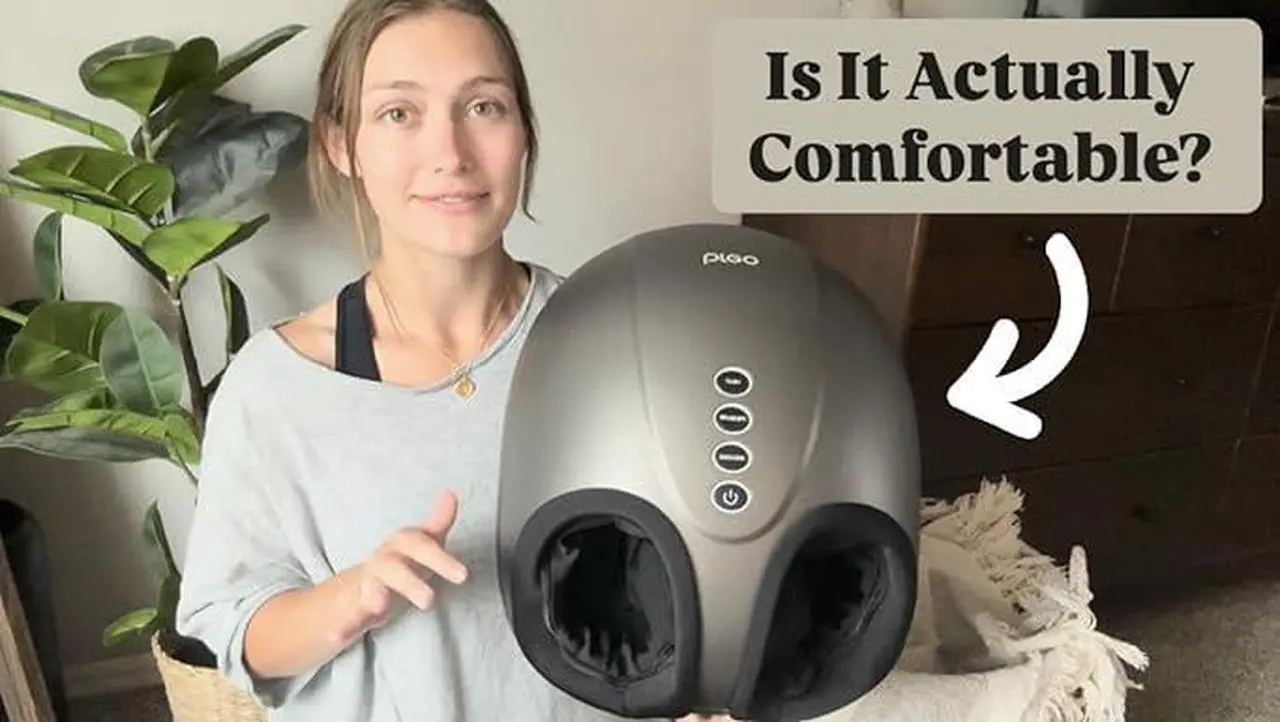 Alt view image 3 of 6 - Breo Foot Massager with Heat, Deep Tissue Kneading, Shiatsu Massage Machine for Relax, Relieve Foot Pain, Plantar Fasciitis, Fits Feet Up to Men Size 12, Mother's Day Gift