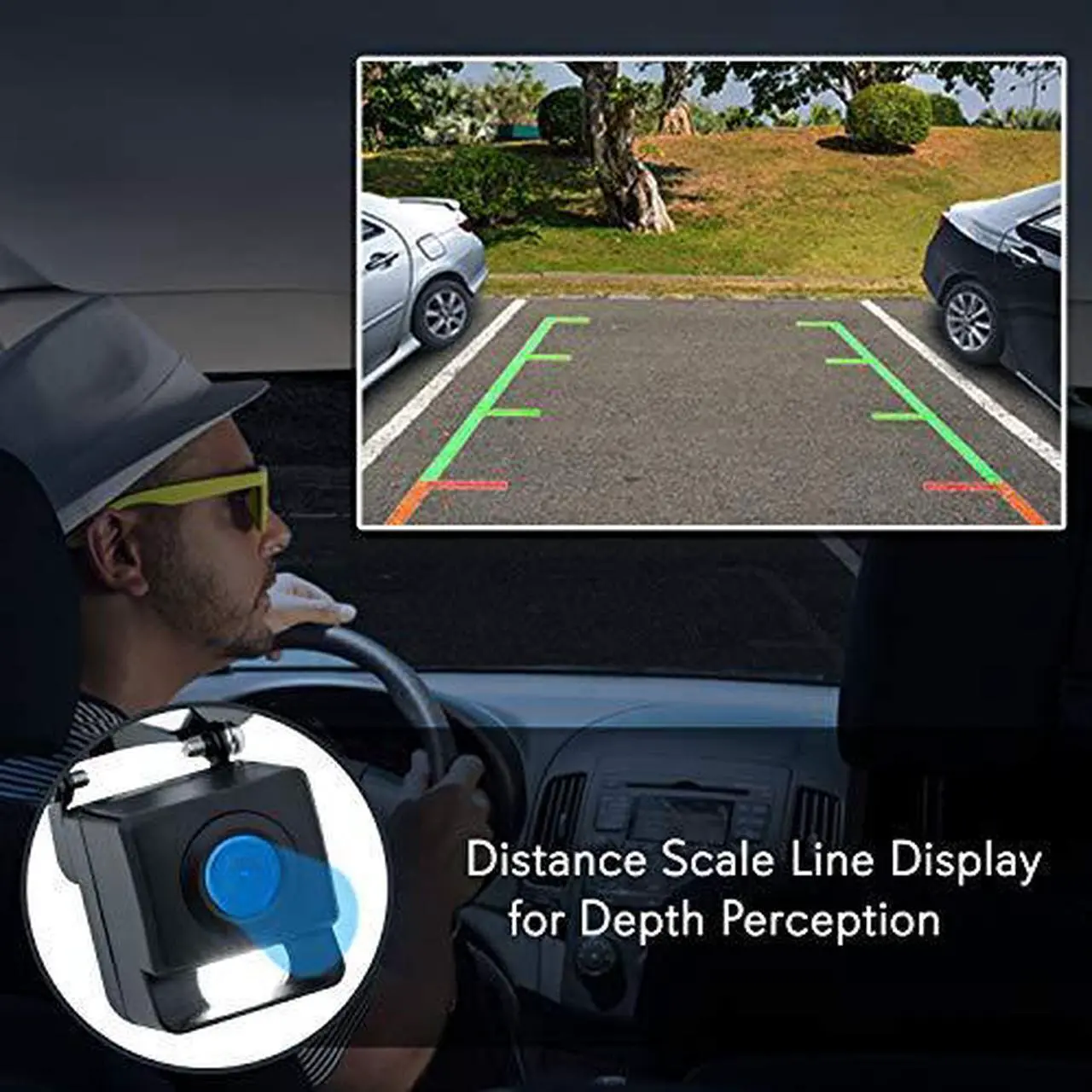 Alt view image 12 of 15 - rear view backup camera system  waterproof mini parking reverse license car vehicle rearview back up w/ 656x492p 420 tvl resolution, night vision, tiltadjustable angle, universal mount  pyle plcm11