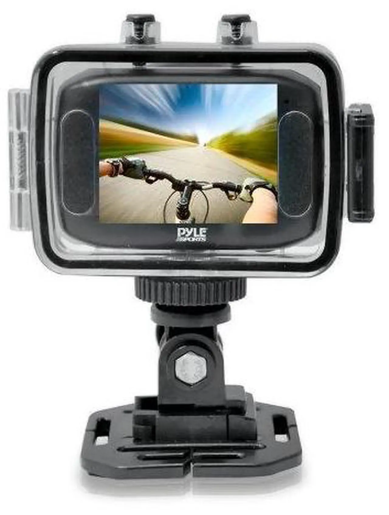 Alt view image 17 of 18 - Pyle - High-Definition Sport Action Camera with 720p Wide-Angle Camcorder, 5.0 MP Camera, 2-Inch Touch Screen (Orange Color)