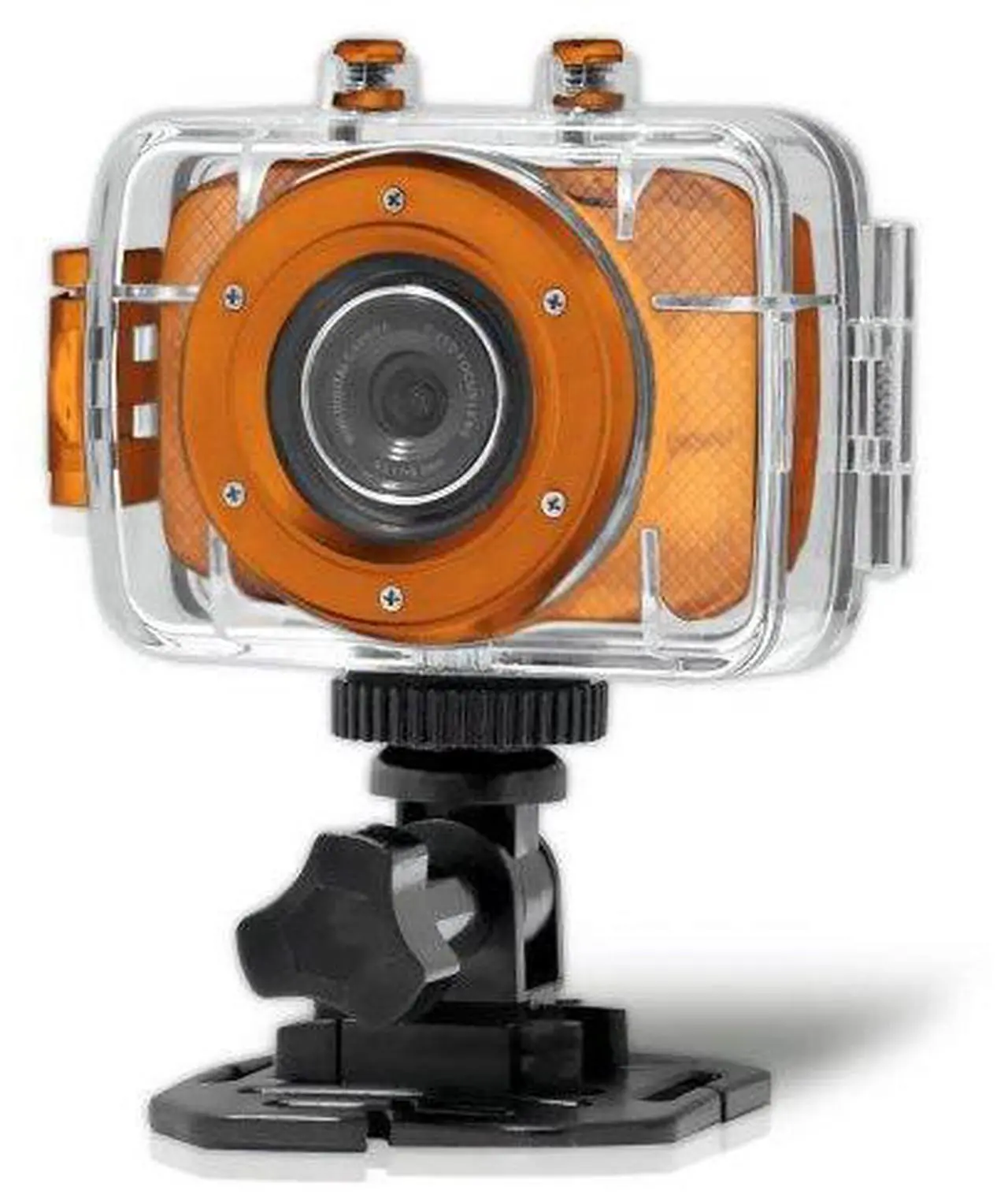 Alt view image 16 of 18 - Pyle - High-Definition Sport Action Camera with 720p Wide-Angle Camcorder, 5.0 MP Camera, 2-Inch Touch Screen (Orange Color)