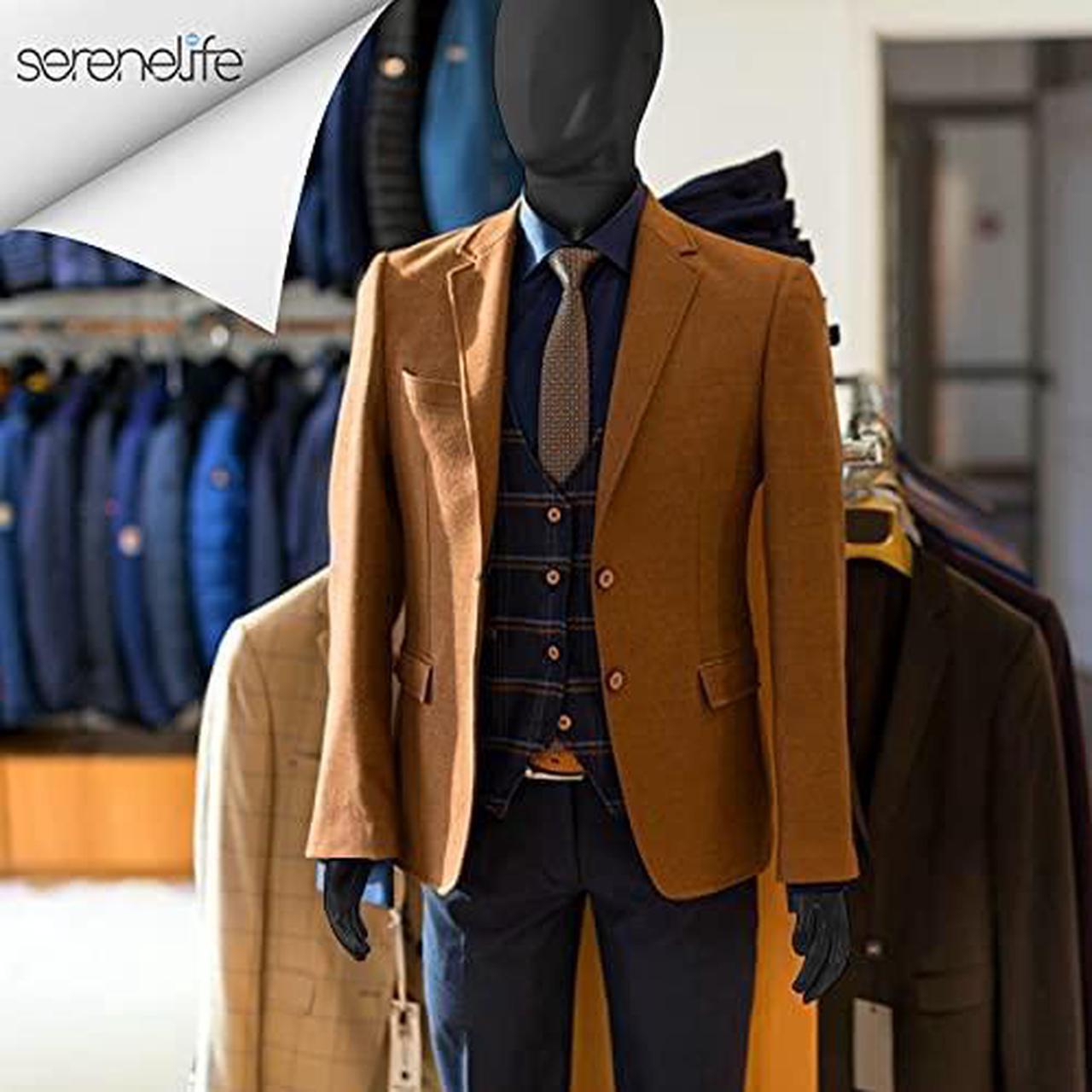 Alt view image 2 of 7 - SereneLife Female Torso Mannequin Display - Sturdy and Durable, Adjustable Dress Form (52-64"), Lightweight, Easy-to-Assemble, Stable Tripod Stand, Smooth Surface for Retail Clothing Display