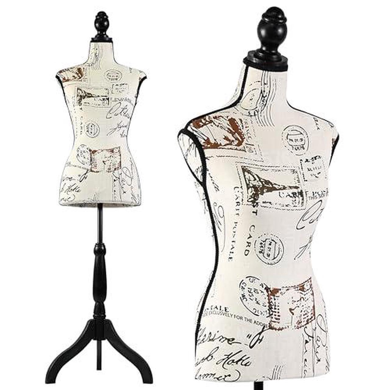 Alt view image 4 of 7 - SereneLife Female Torso Mannequin Display - Sturdy and Durable, Adjustable Dress Form (52-64"), Lightweight, Easy-to-Assemble, Stable Tripod Stand, Smooth Surface for Retail Clothing Display