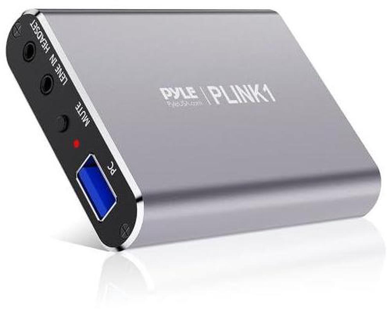 Main image of PyleUsa Capture Card - Full HD 1080p 4K HDMI-to-USB Audio-Video Via DSLR Camcorder Action Cam, Ultra Low Latency, Record to Computer for Gaming, Streaming, Conference or Live Broadcasting - PLINK1