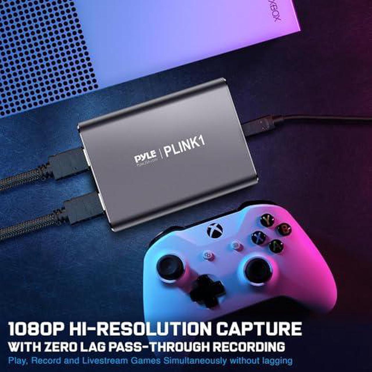 Alt view image 4 of 5 - PyleUsa Capture Card - Full HD 1080p 4K HDMI-to-USB Audio-Video Via DSLR Camcorder Action Cam, Ultra Low Latency, Record to Computer for Gaming, Streaming, Conference or Live Broadcasting - PLINK1