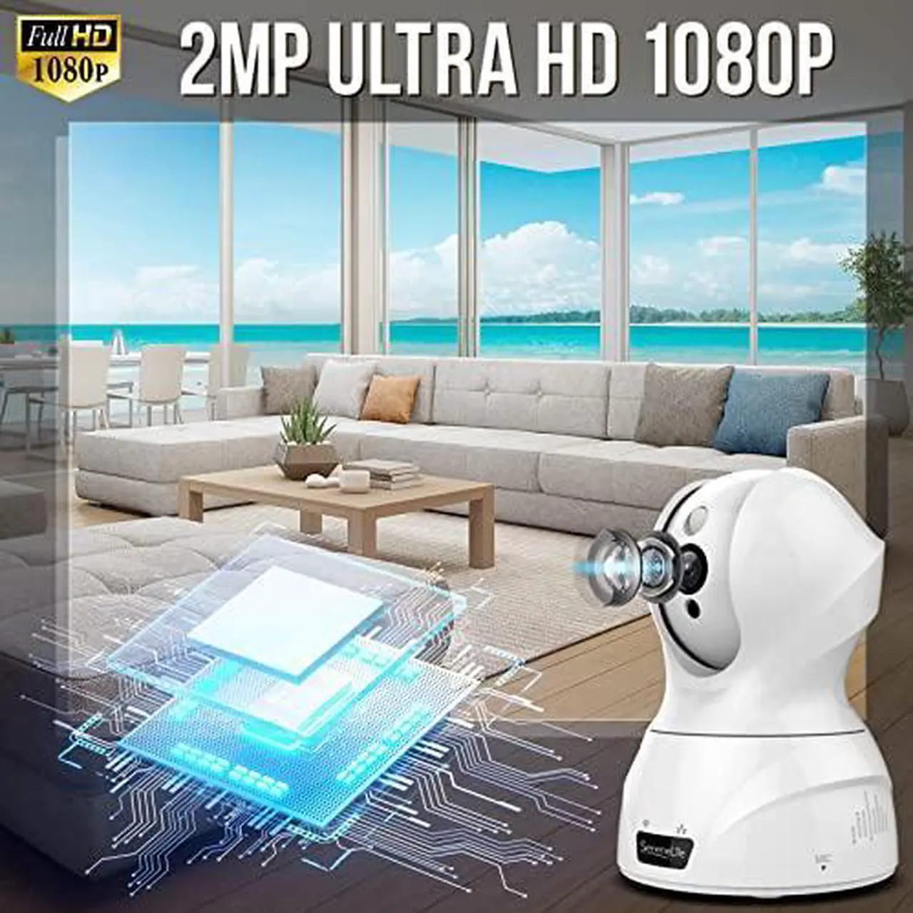 Alt view image 6 of 10 - SereneLife IPCAMHD61 Network Camera - 1 Pack - Color