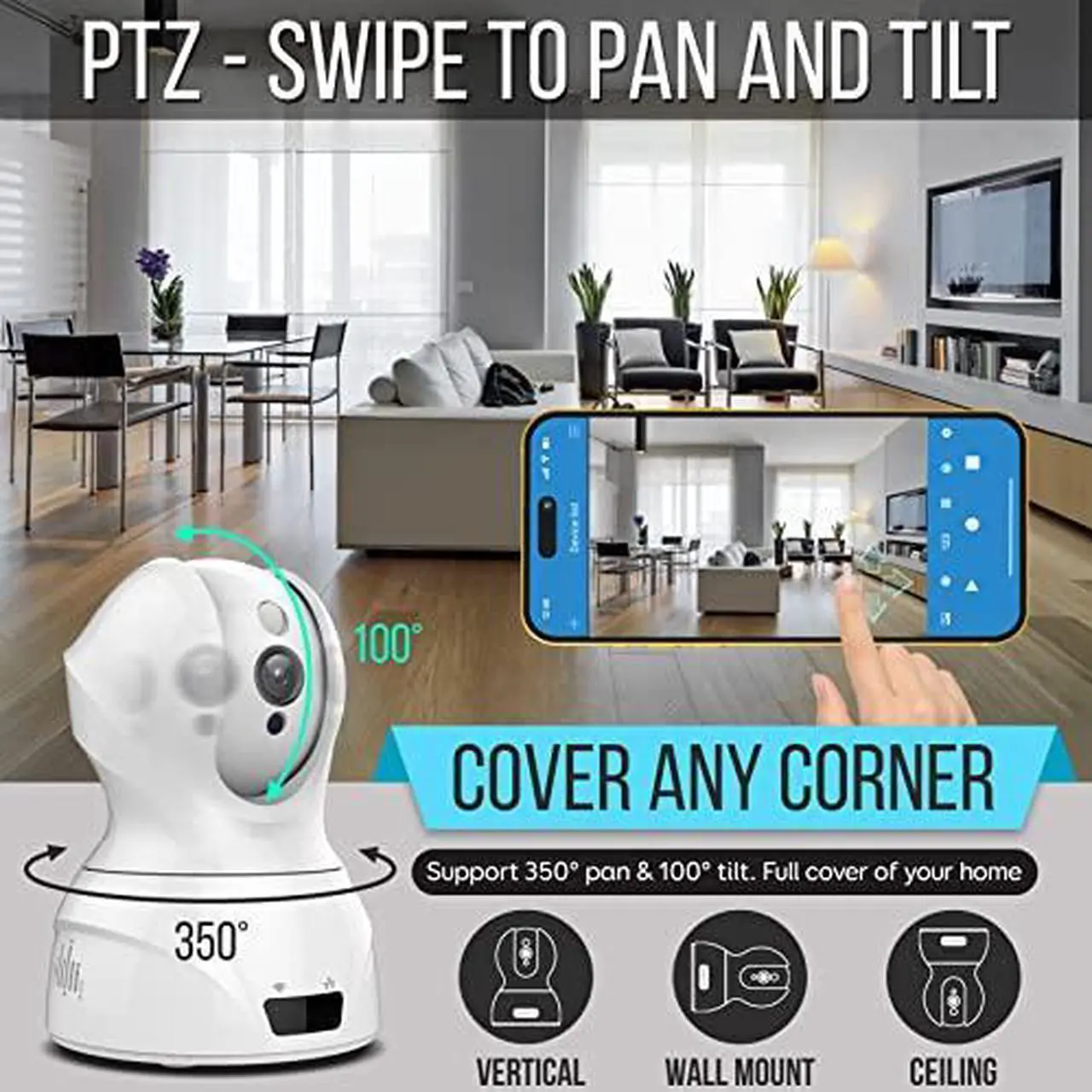 Alt view image 7 of 10 - SereneLife IPCAMHD61 Network Camera - 1 Pack - Color