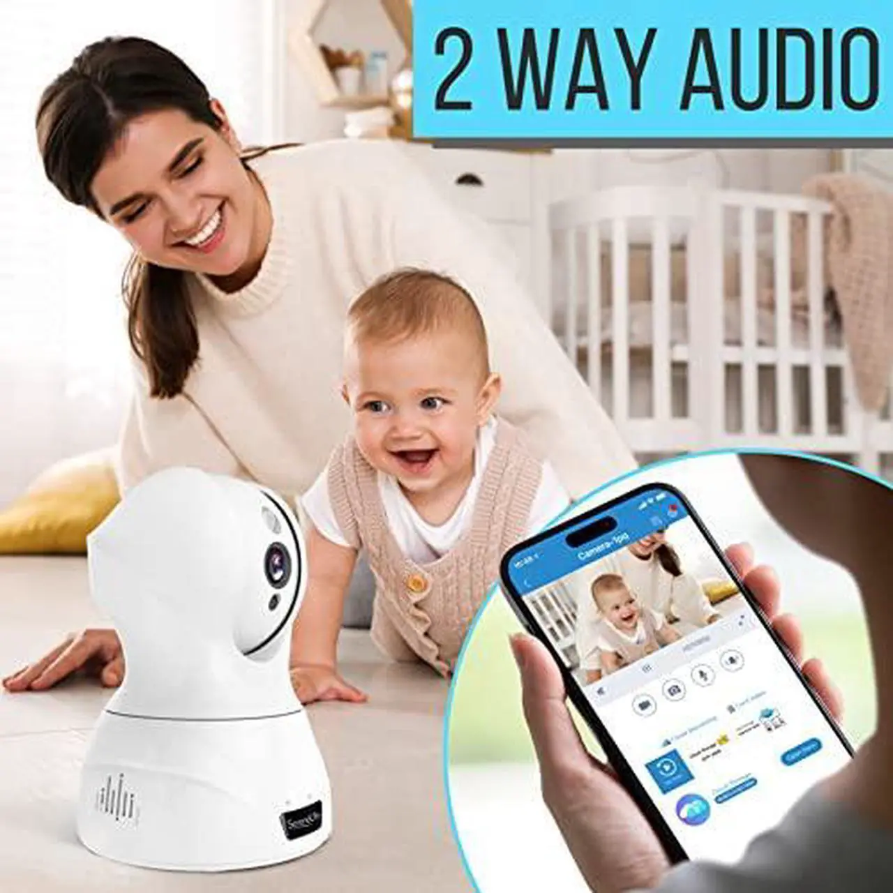 Alt view image 8 of 10 - SereneLife IPCAMHD61 Network Camera - 1 Pack - Color