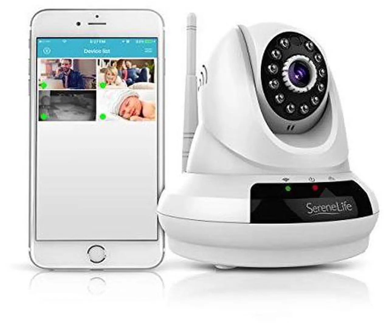 Alt view image 6 of 9 - SereneLife IPCAMHD62 Network Camera - 1 Pack - Color