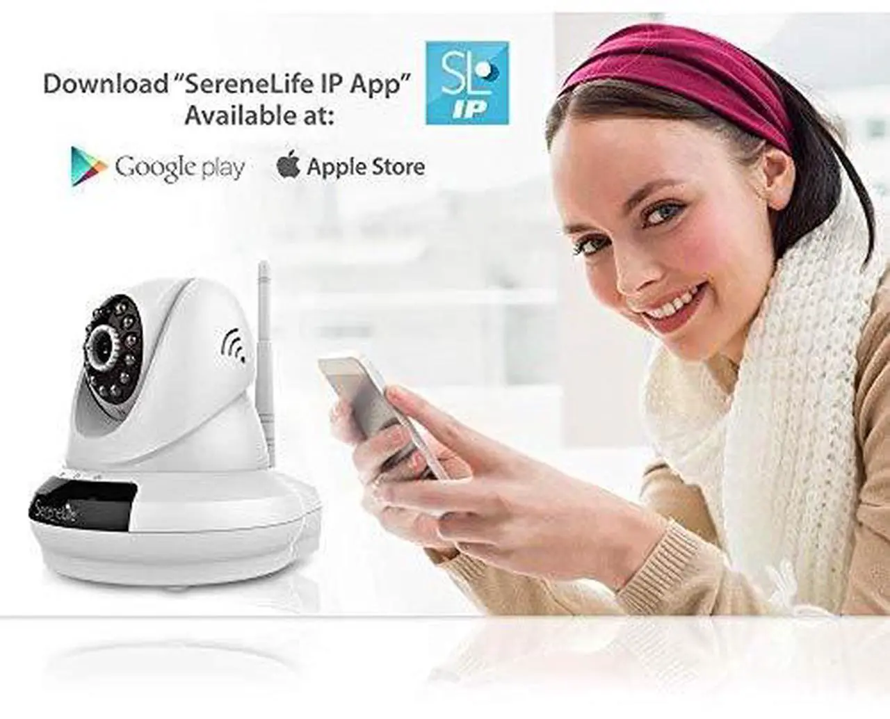 Alt view image 9 of 9 - SereneLife IPCAMHD62 Network Camera - 1 Pack - Color