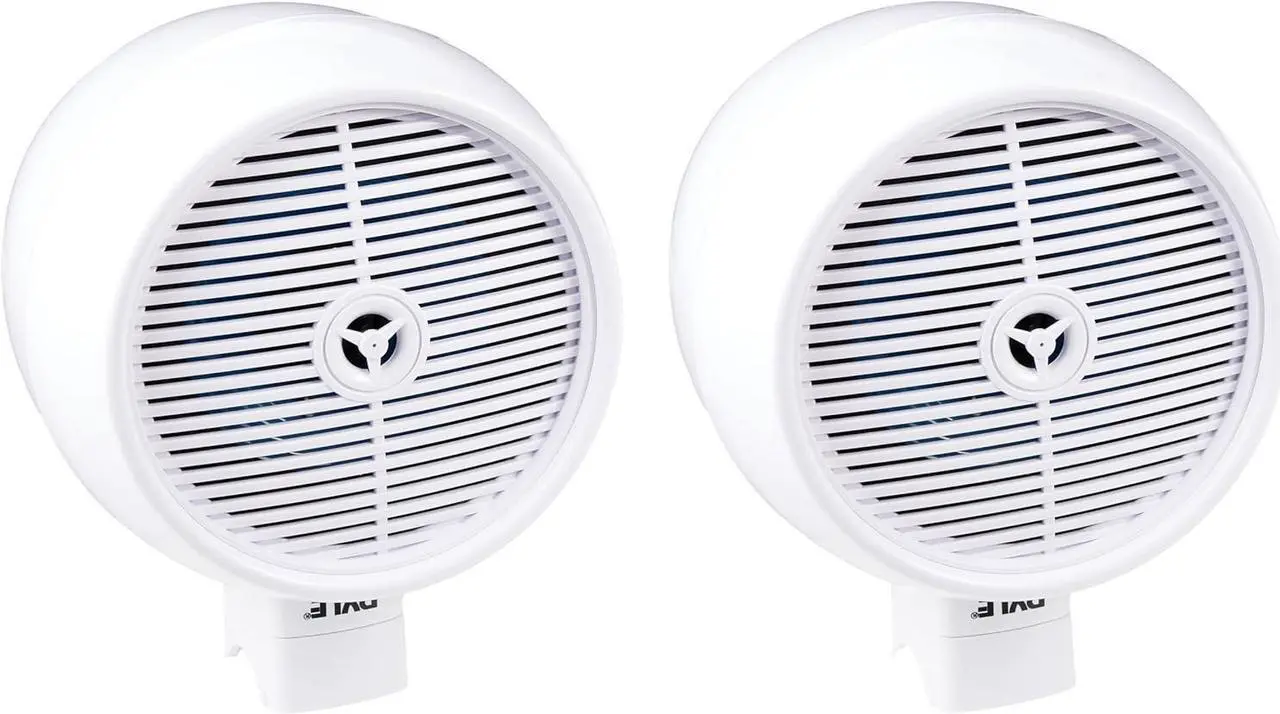 Main image of Pyle 8'' Marine Wakeboard Bluetooth Speaker System - Water Resistant with LED Lights - PLMRWKBT85WT - White