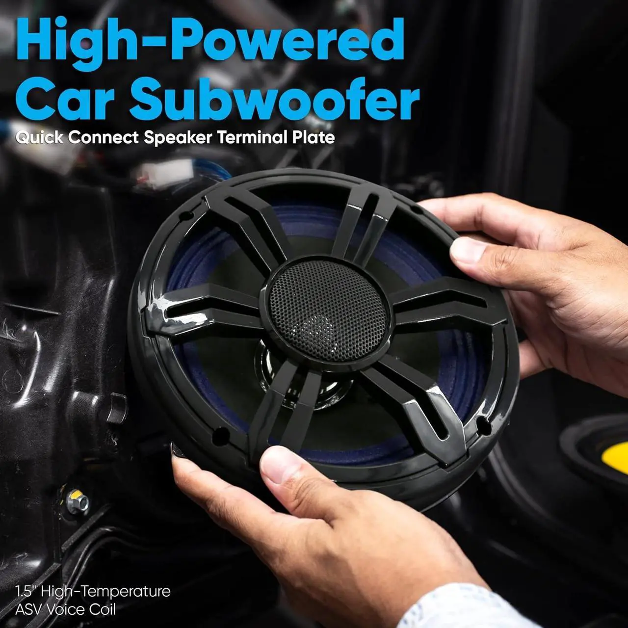 Alt view image 7 of 7 - Pyle 6.5" Single Voice Coil Car Subwoofer, 150W Max Power & 4-Ohm Impedance - Paper Cone with Cloth Edge (PLMG65)