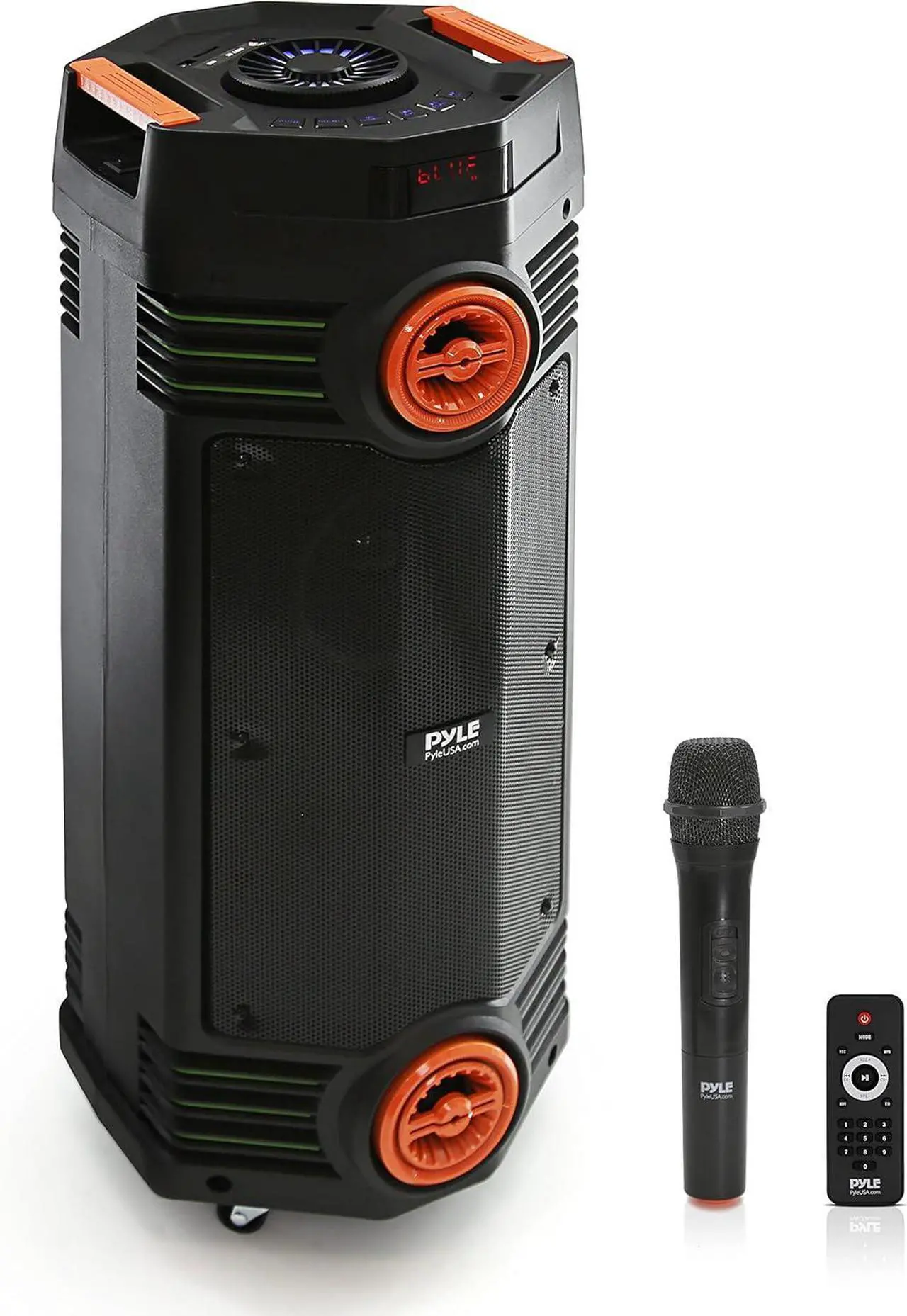 Main image of Pyle Dual 6.5" Portable Bluetooth PA Speaker System with LED Lights - PPHP2694B, 300W