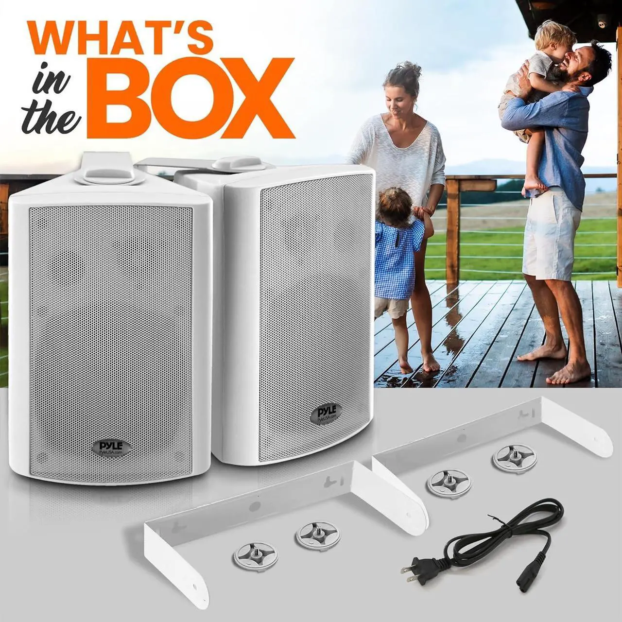 Alt view image 5 of 7 - Pyle 6.5'' Pro-Active Wireless Bluetooth Streaming Wall Mount Speakers - 100W Pair (White) PDWR69BTW