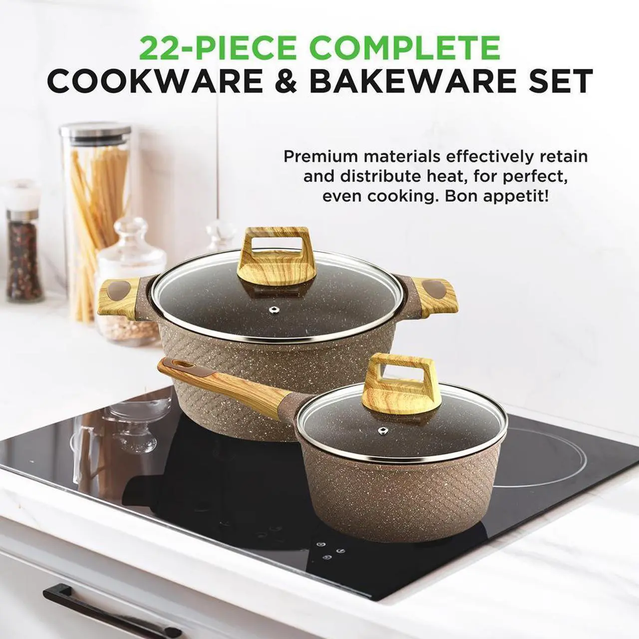 NutriChef Cookware and Bakeware Set - Thumbnail 3