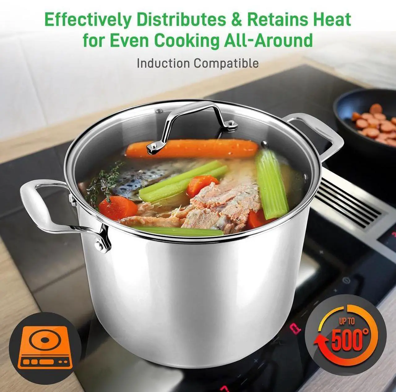 NutriChef NCSP8 Stockpot - Thumbnail 4