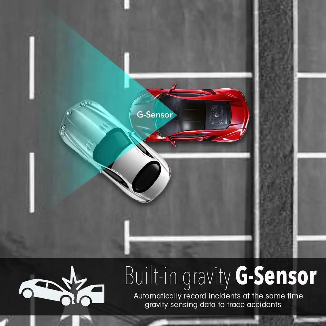 Alt view image 3 of 7 - Pyle Dual Camera Car Dash Cam & Waterproof Backup Camera  1080p HD DVR Video Recorder with 1.5" Display & G-Sensor (PLDVRCAM74)