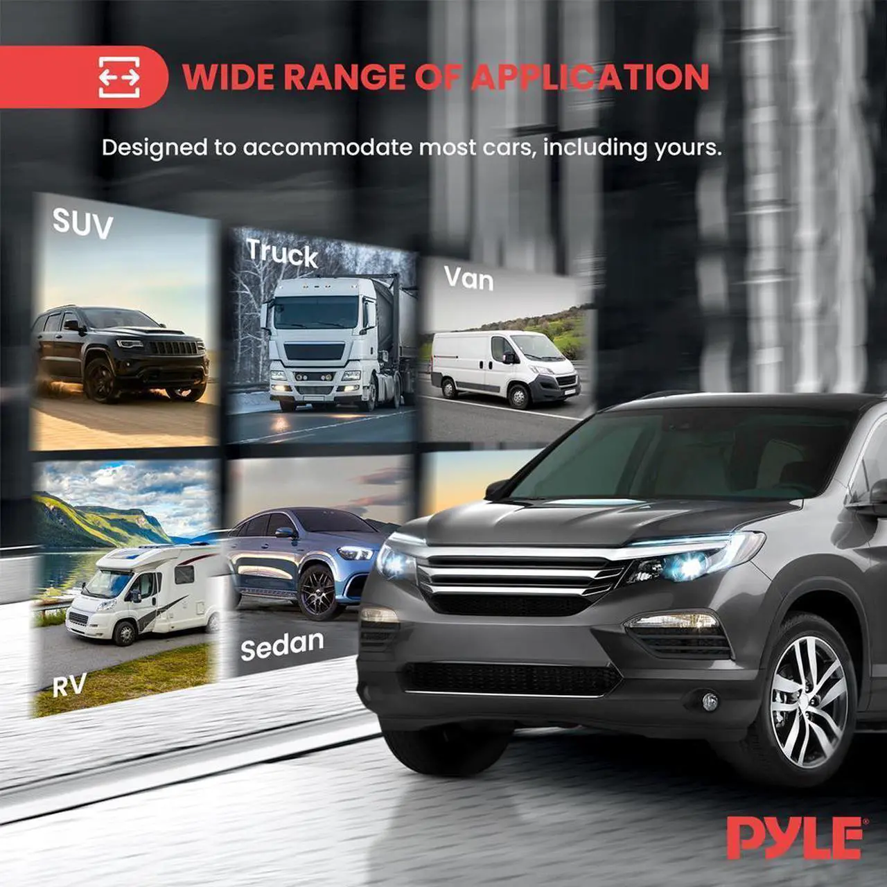 Alt view image 4 of 7 - Pyle 7 1080p HD Digital Wireless Backup Camera System  Waterproof License Plate Rearview Cam with Night Vision & IPS Monitor for RV, Truck, Bus, or Trailer (PLCMRV77WP)
