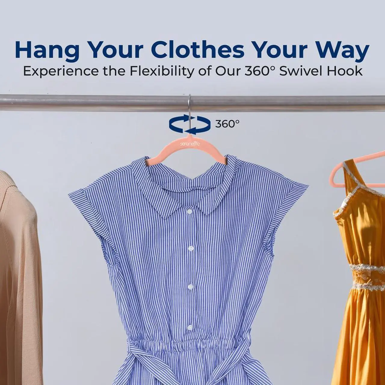 SereneLife Velvet Hangers - Thumbnail 4