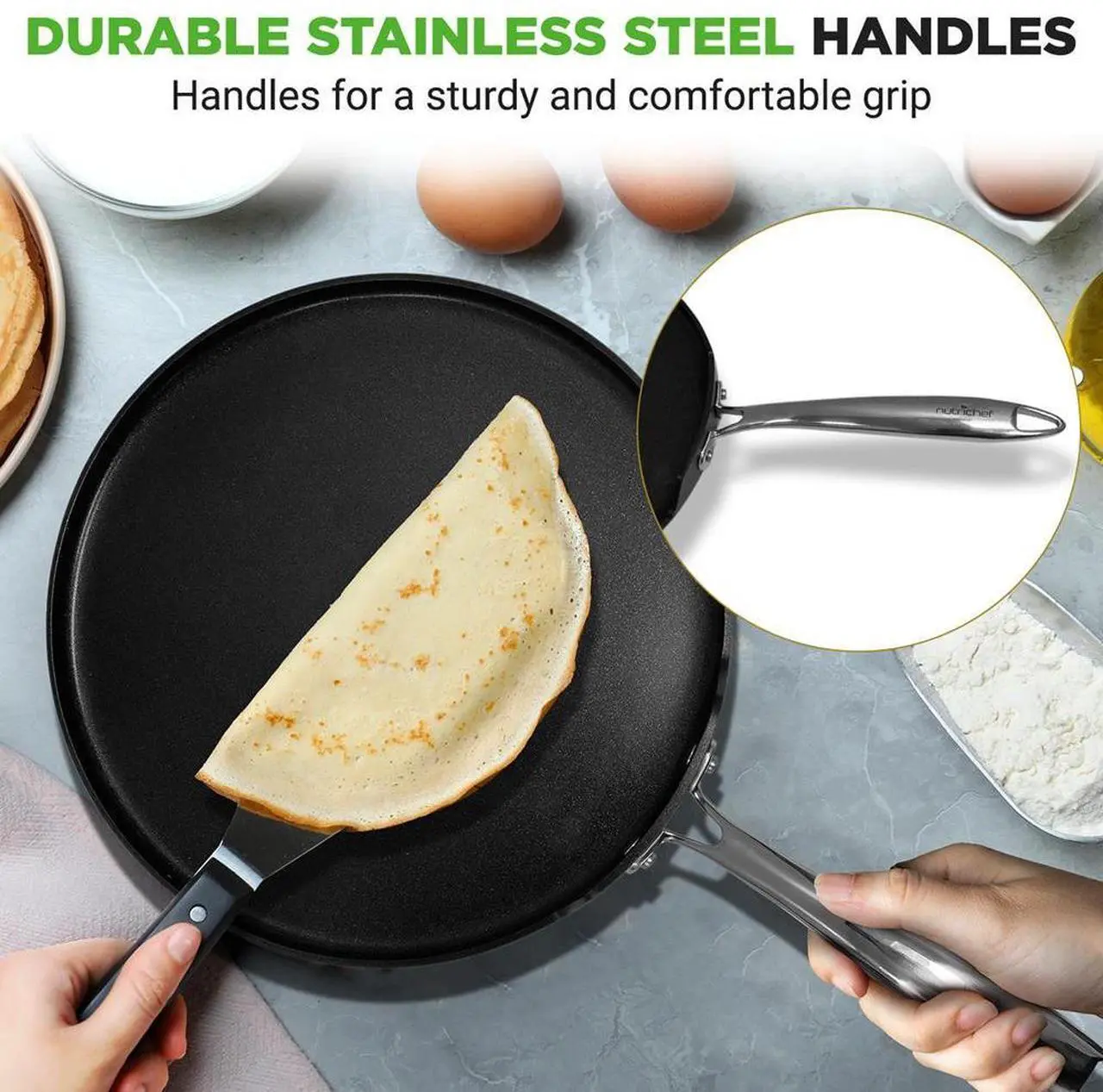 NutriChef Crepe Pan - Thumbnail 3