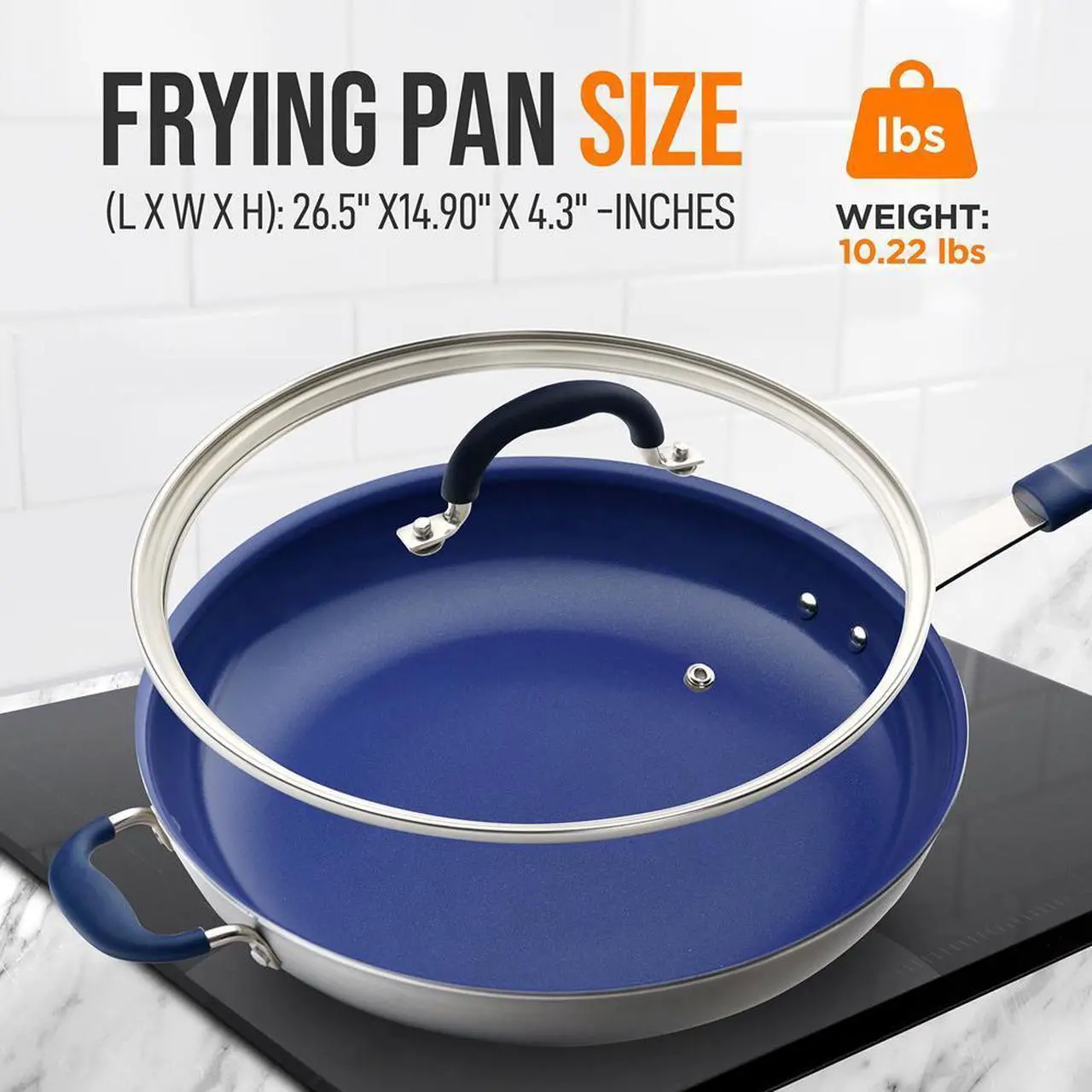 NutriChef Non-Stick Fry Pan - Thumbnail 2