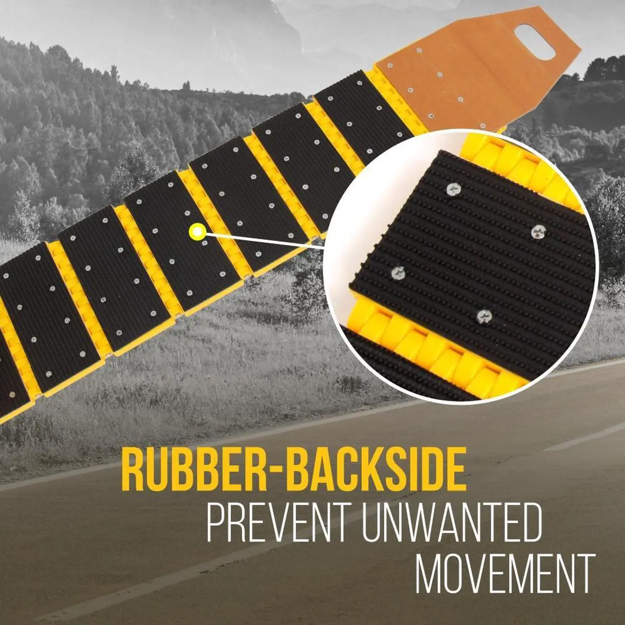 Alt view image 7 of 7 - Pyle Portable Speed Bump Traffic Guard for Car, Truck & Bus, 9.8 ft. Length - PSPD16