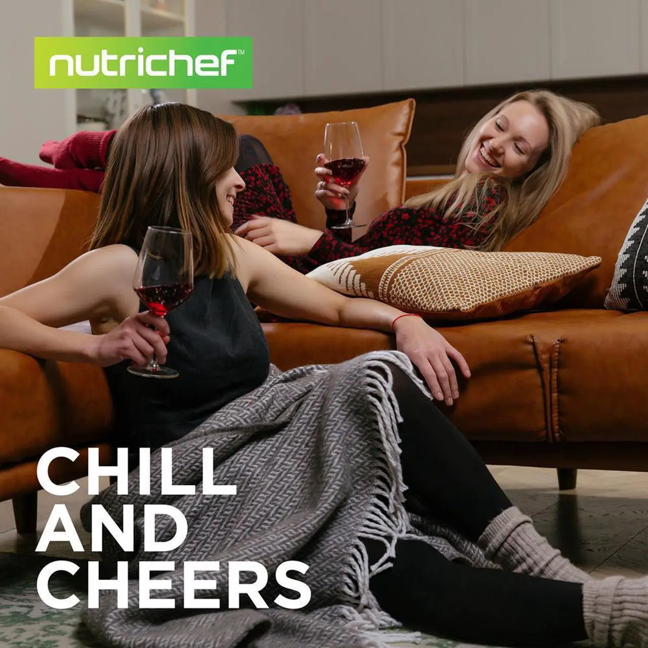 Alt view image 5 of 7 - NutriChef Wine Chilling Refrigerator Cellar, 27-Bottle Capacity, Dual-Zone Wine Cooler, Digital Touch Control, Stainless Steel Frame - PKCWCDS278