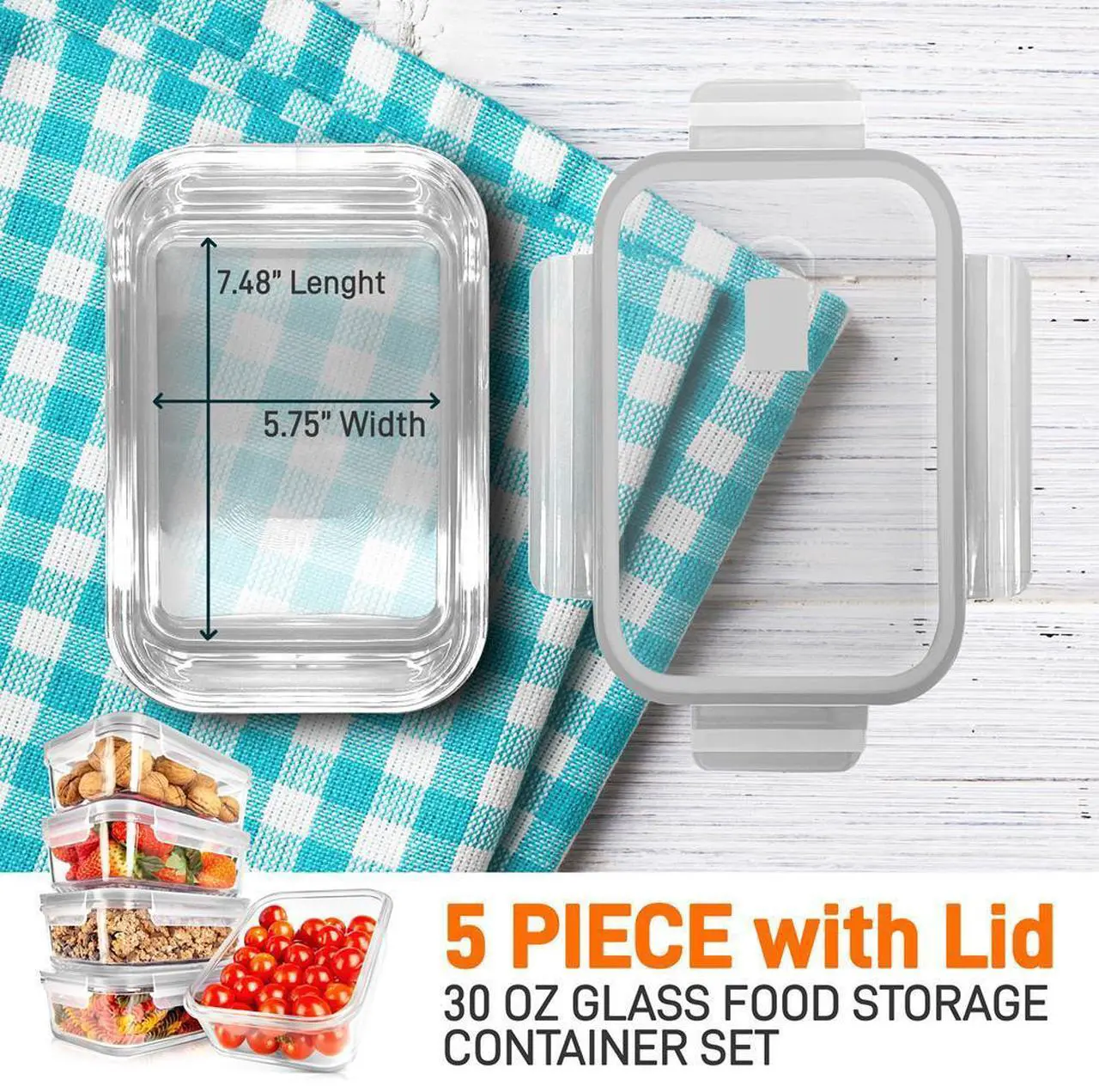 NutriChef Food Storage Containers - Thumbnail 3