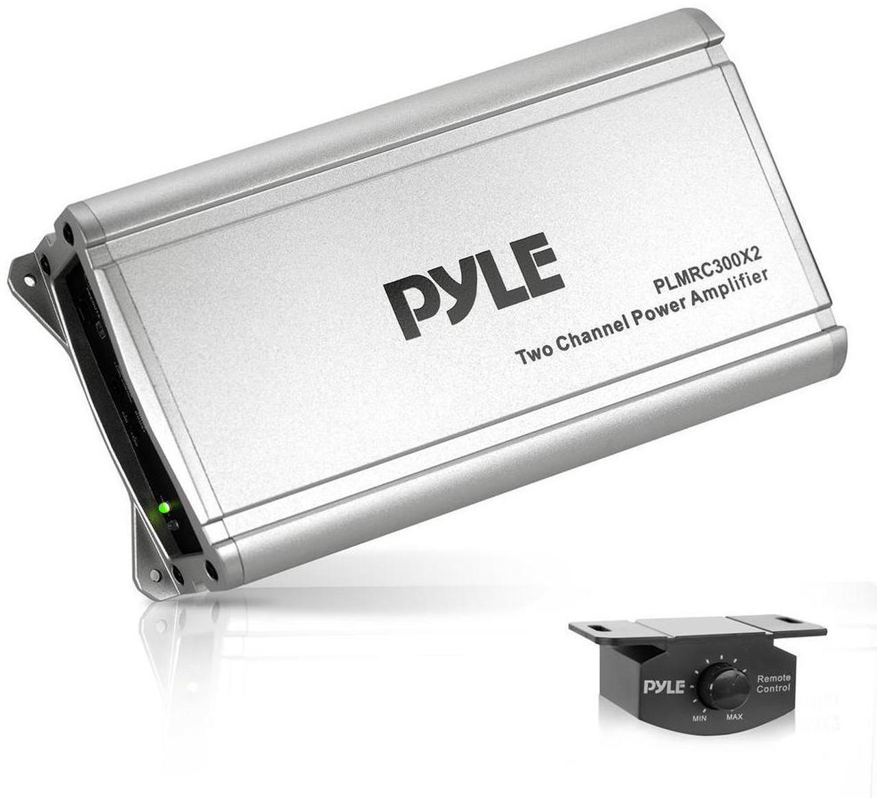 Main image of Pyle 2-Channel Weather-Resistant Audio Amplifier System, Class D Compact Design, 1000W Max Power, Perfect for Car, ATV, Marine & More - PLMRC300X2