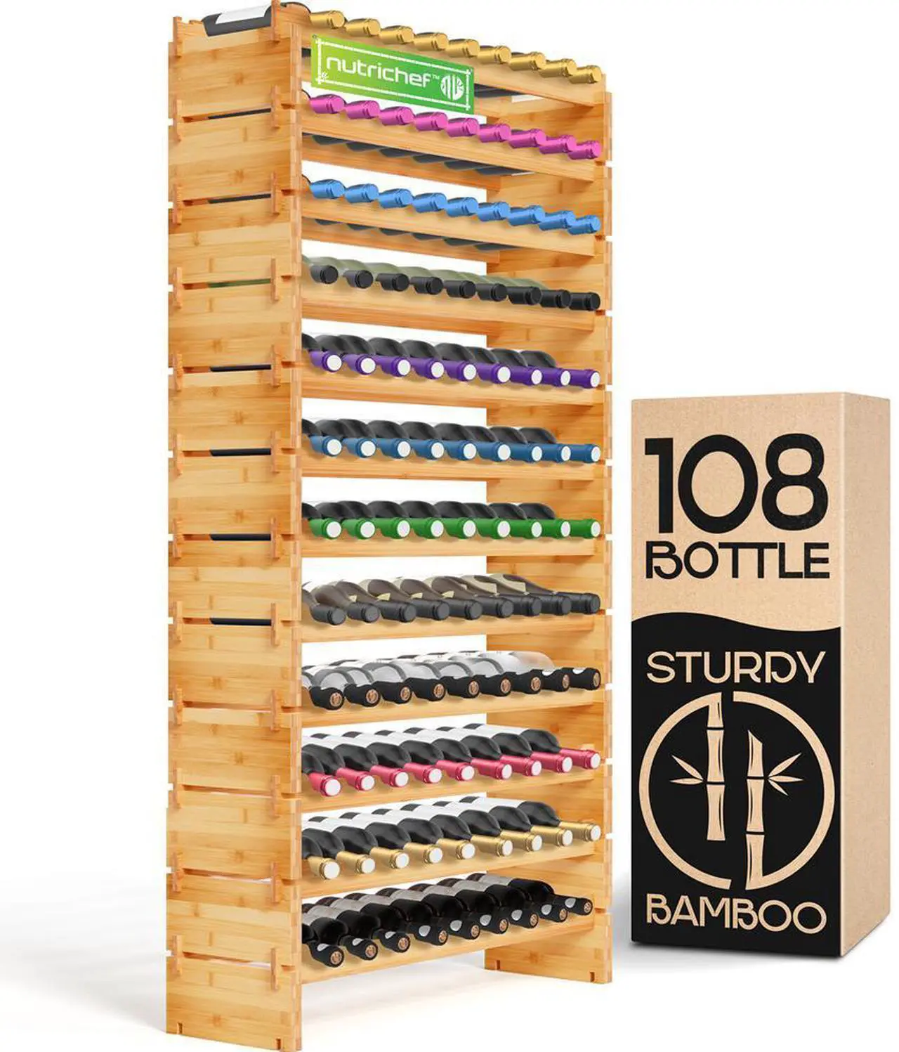 NutriChef Wine Rack Organizer