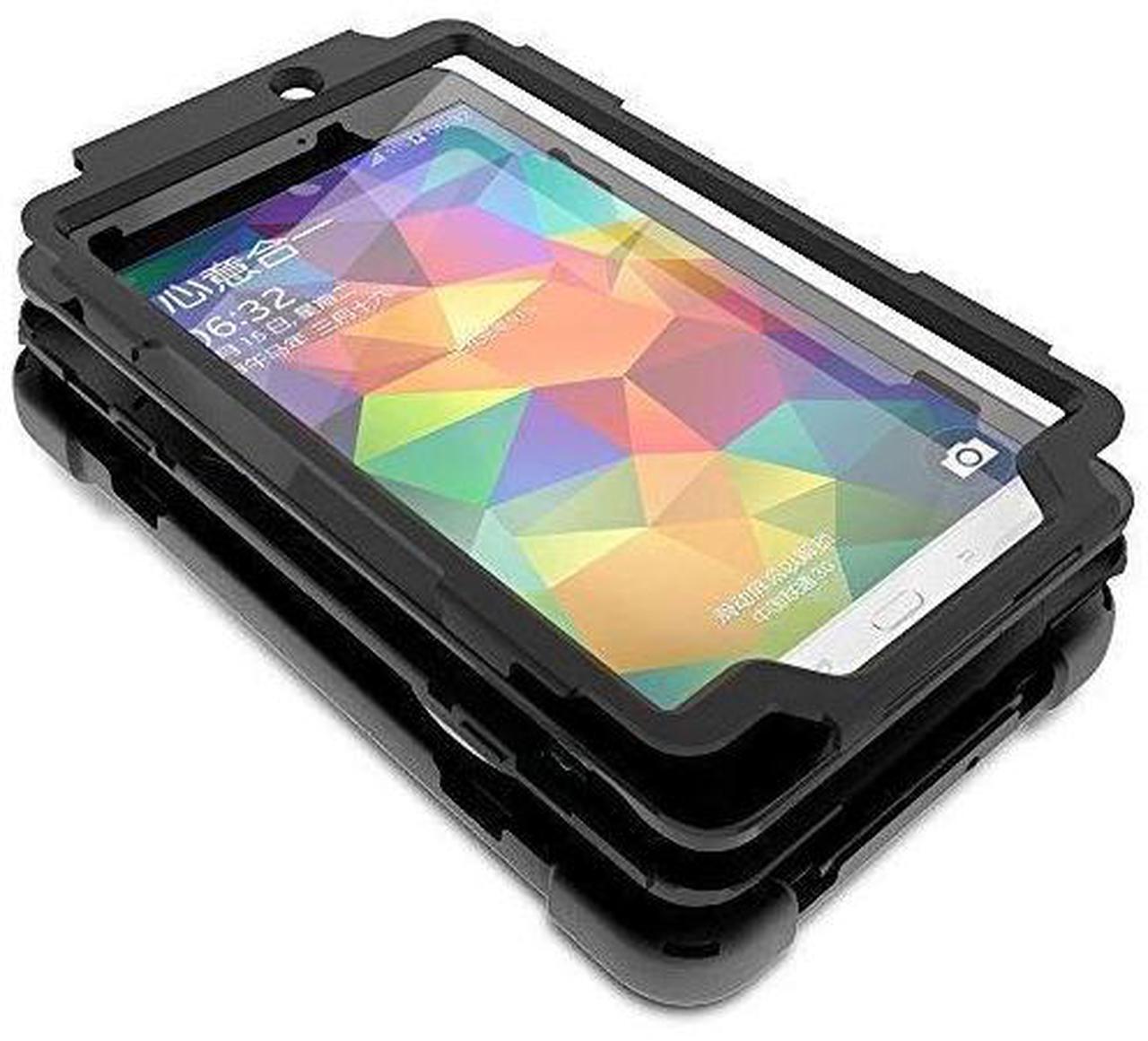 Alt view image 8 of 8 - Premium Shield Heavy Duty Shockproof Case Protection Cover with 360 Rotation Handstrap and Kickstand For Samsung Galaxy Tab E 8.0 SM-T377 [BLUE] by KIQ
