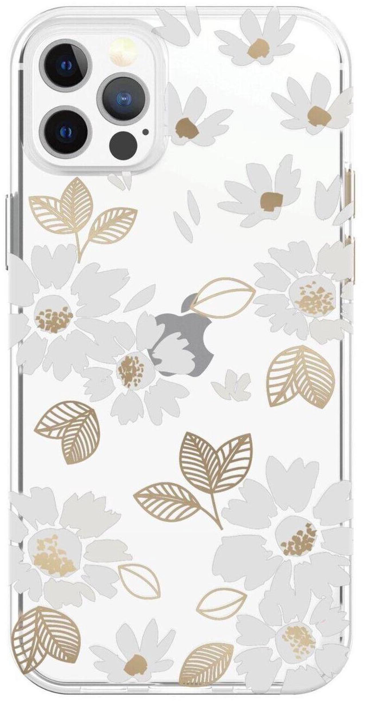 Alt view image 2 of 5 - Fellowes iPhone 12 Pro Max Fashion Phone Case, Clear White Floral / Flowers