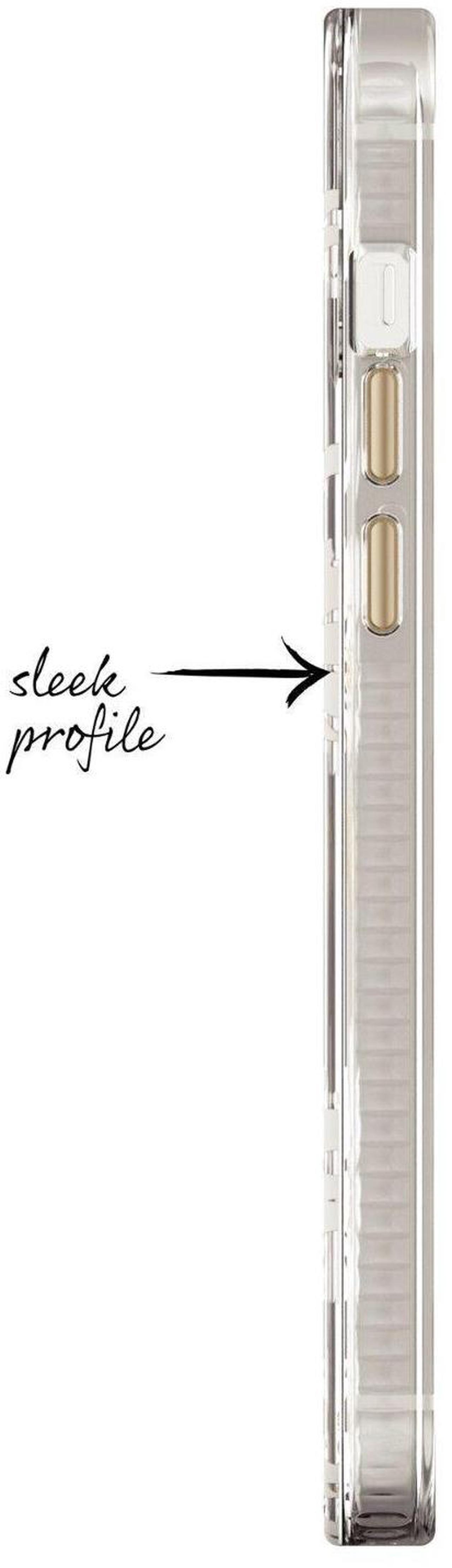 Alt view image 5 of 5 - Fellowes iPhone 12 Pro Max Fashion Phone Case, Clear White Floral / Flowers