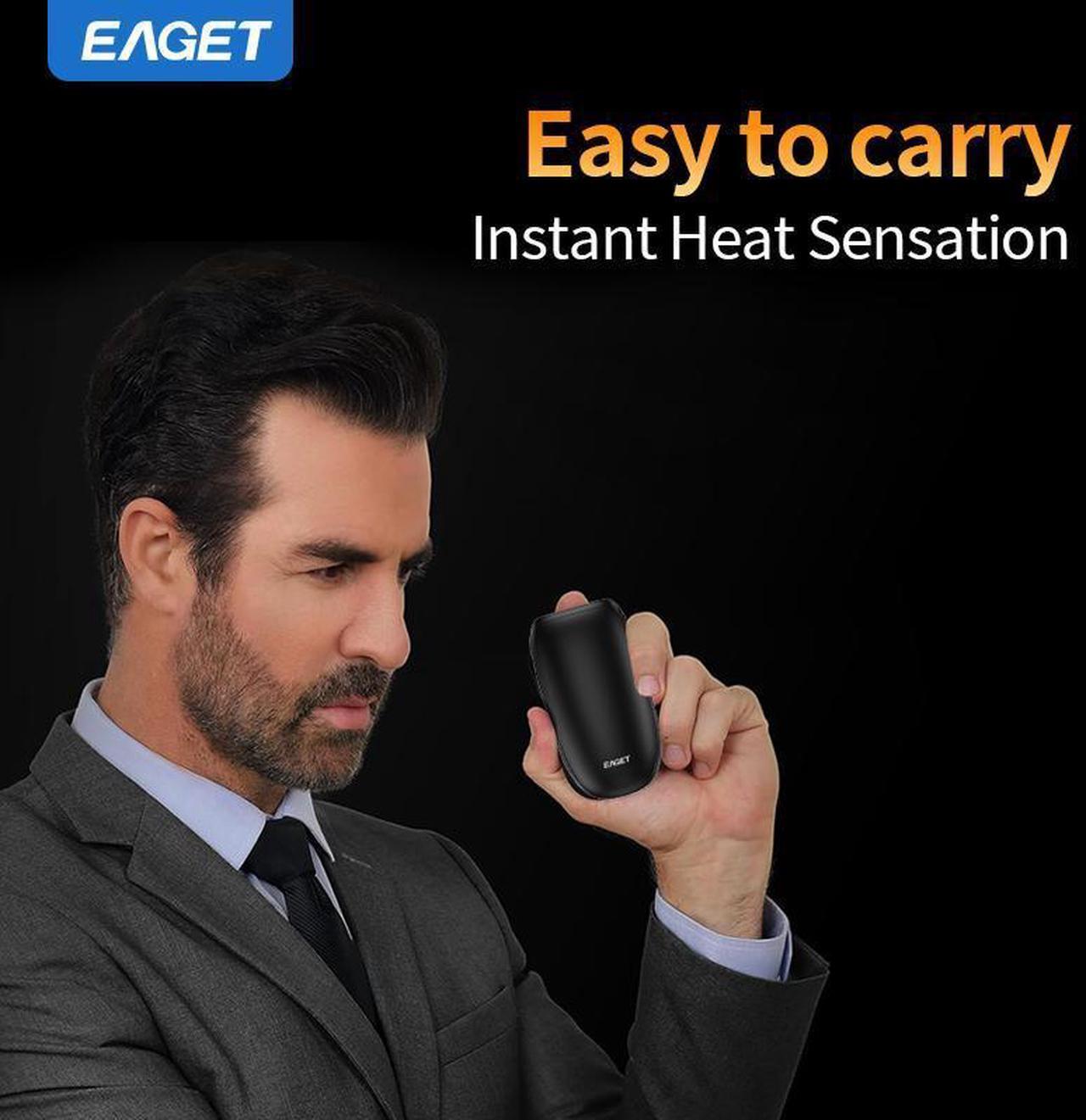Alt view image 7 of 7 - EAGET EP03 Hand Warmers Rechargeable, 5000mAh Electric Hand Warmer Dual-Sided Heating 14Hrs Warmth 3 Heating Level USB-C Portable Pocket Heater for Raynauds, Hunting, Golf, Camping