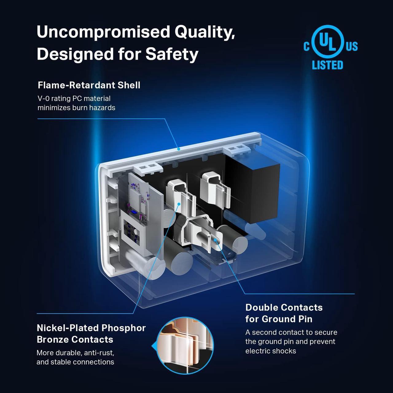 Alt view image 7 of 7 - Kasa Smart Plug Ultra Mini 15A, Smart Home Wi-Fi Outlet Works with Alexa, Google Home & IFTTT, No Hub Required, UL Certified, 2.4G WiFi Only, 2 Count (Pack of 1)(EP10P2) , White