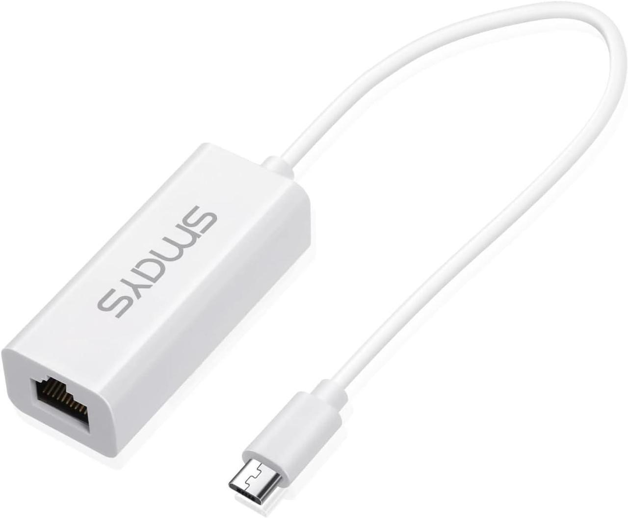 Main image of Micro USB to Ethernet Adapter for Android Tablet Computer, Nexus Player, Dell Venue - Wired LAN Connection
