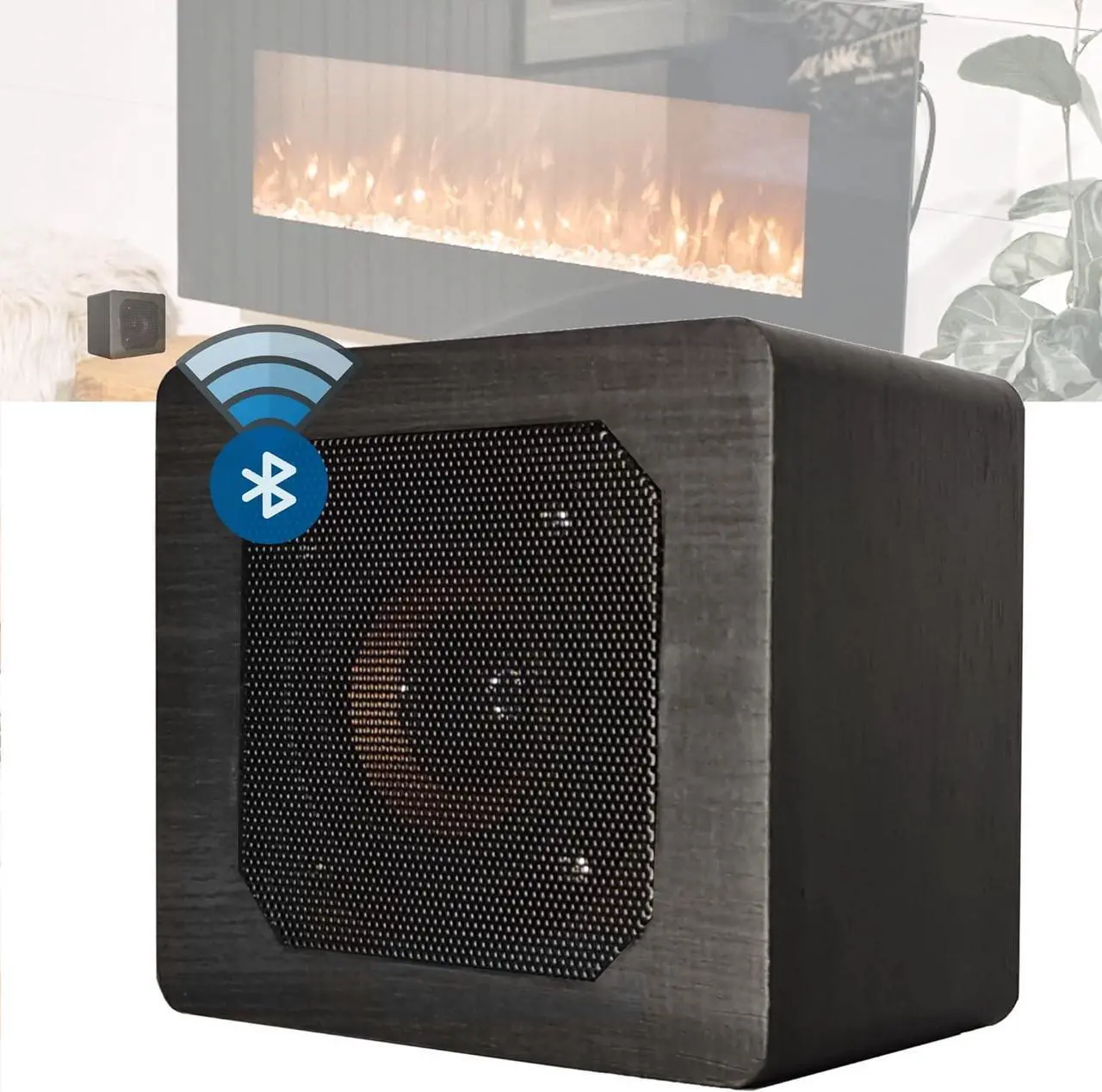Main image of Trebisky Fire Crackler Sound System Comfort Crackling Sound Effect Maker Rechargeable Portable Bluetooth Speaker for Electric Gas Fireplace Soothing White Noise Machine (Gen 2)