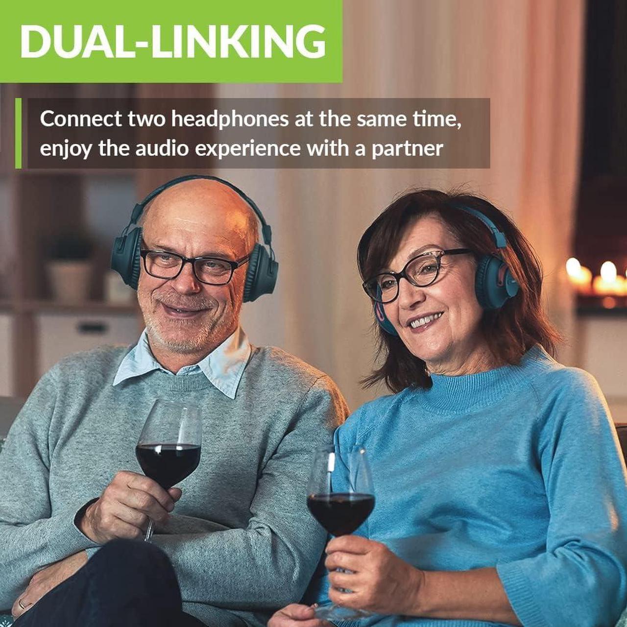 Alt view image 4 of 6 - Avantree Audikast Plus - Bluetooth Audio Transmitter for TV with USB, Optical & AUX Audio Output Port, Wireless Bluetooth Adapter for TV Headphones, Support 100ft Long Range, Dual Link, Volume Control