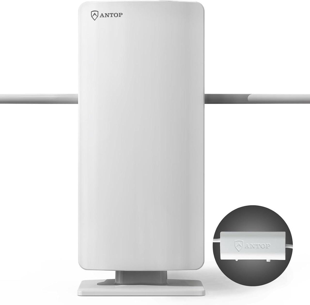 Main image of ANTOP Outdoor/Indoor HDTV Antenna, "Big Boy" Series AT-400BV, Smartpass Amplifier, 85 Miles Range, UHF/VHF Range Enhanced, Support 4K 1080p