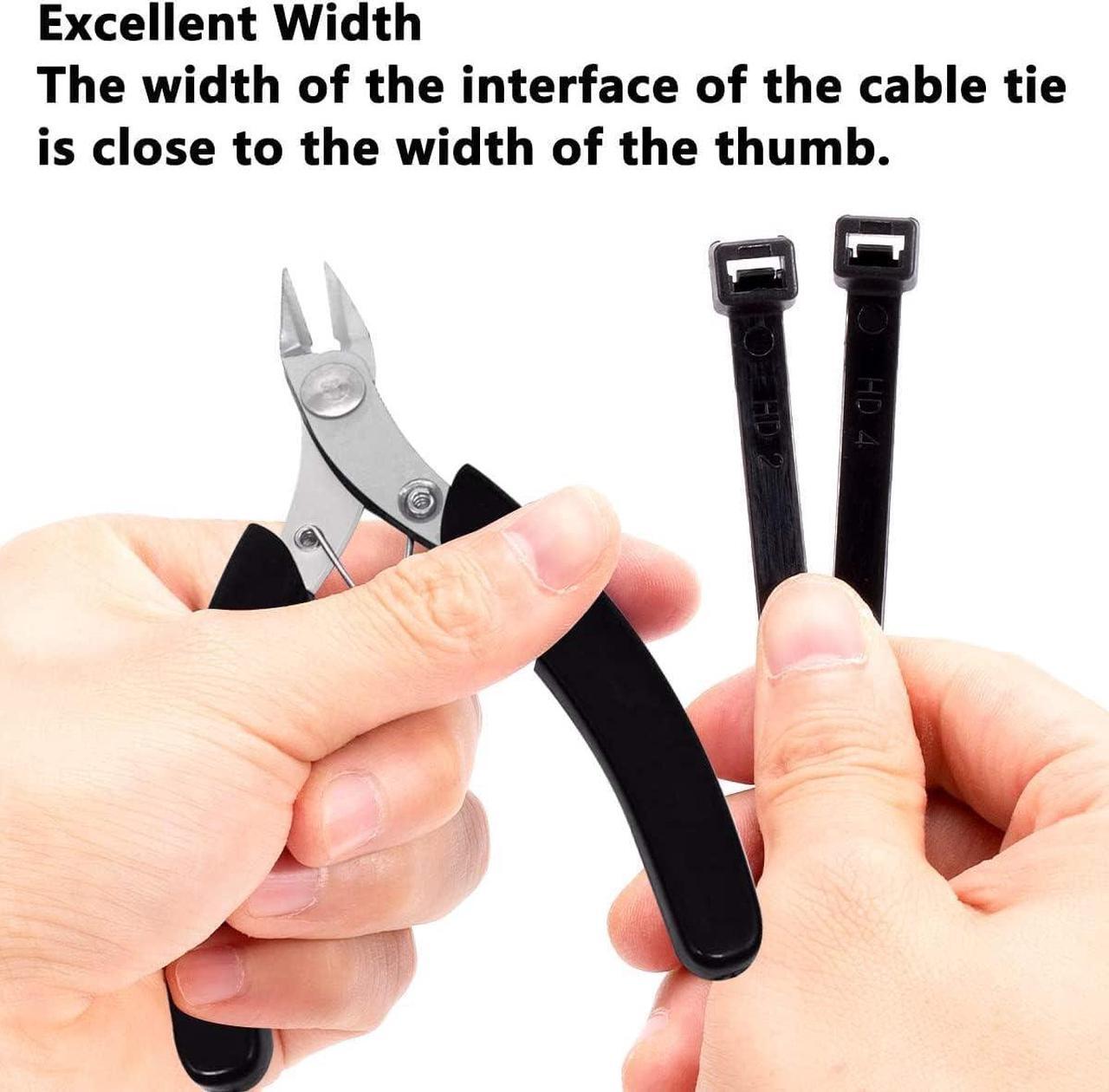 Alt view image 4 of 7 - 24 Inch Cable Zip Ties Heavy Duty (with Wire Cable Cutters), Strong Large Black Zip Ties with 175 Pounds Tensile Strength, 50 Pack, Long Durable Nylon Black tie Wraps, Outdoor UV Resistant