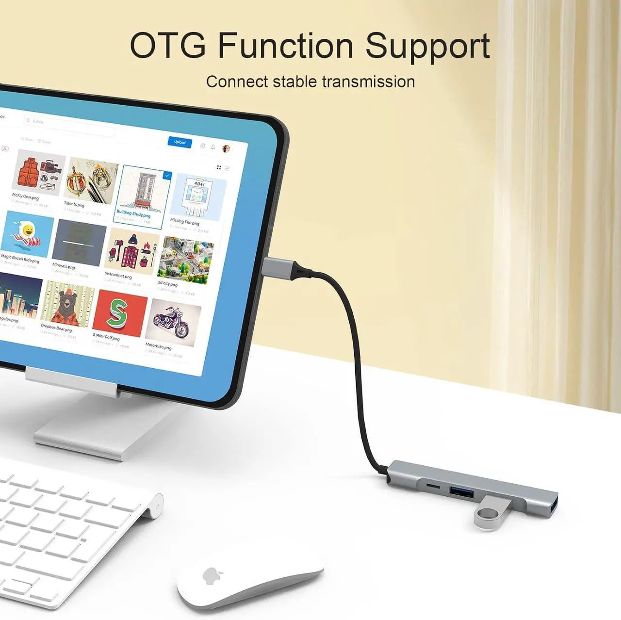 Alt view image 7 of 7 - Lightning to USB Hub [Apple MFi Certified] 4-in-1 OTG Hub With 3 USB 3.0 Ports and Fast Charging Port for iPhone/iPad - Compatible With Microphones, Flash Drive, Keyboard, Mouse, Sound Card