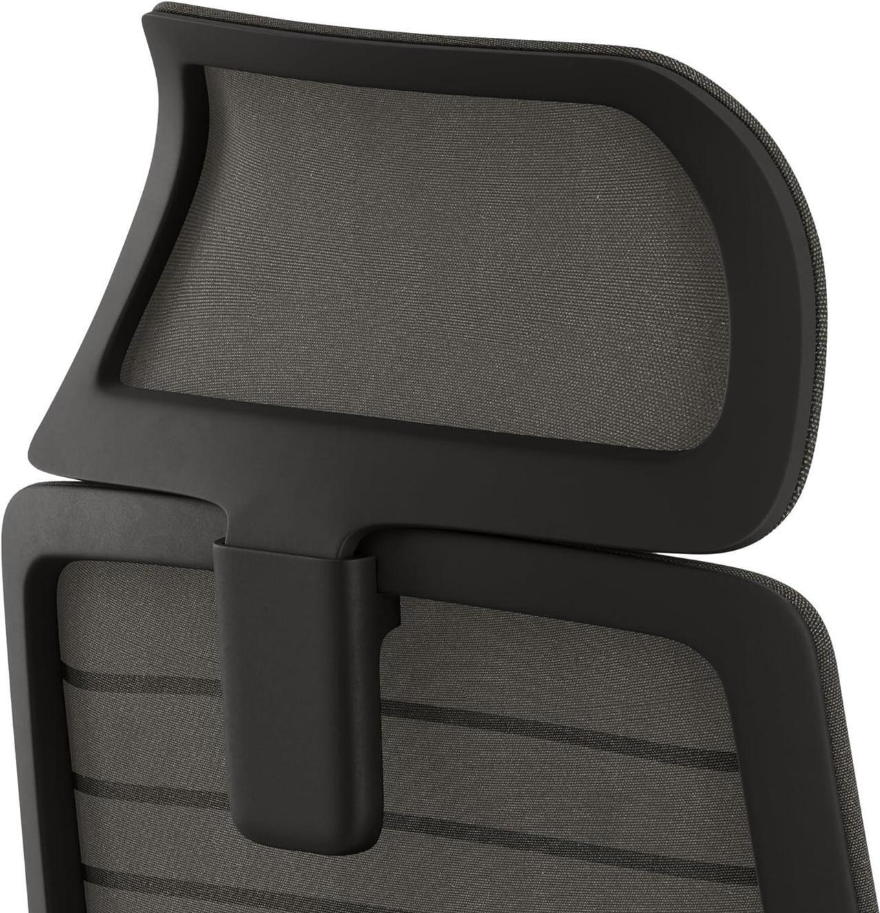 Main image of Branch Adjustable Ergonomic Headrest Attachment - Only Compatible Ergonomic Chair - Experience Optimal Comfort and Support - All Black